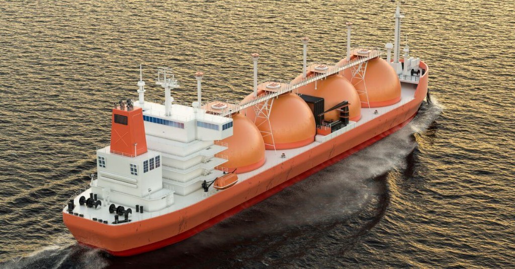 LNG carrier at sea